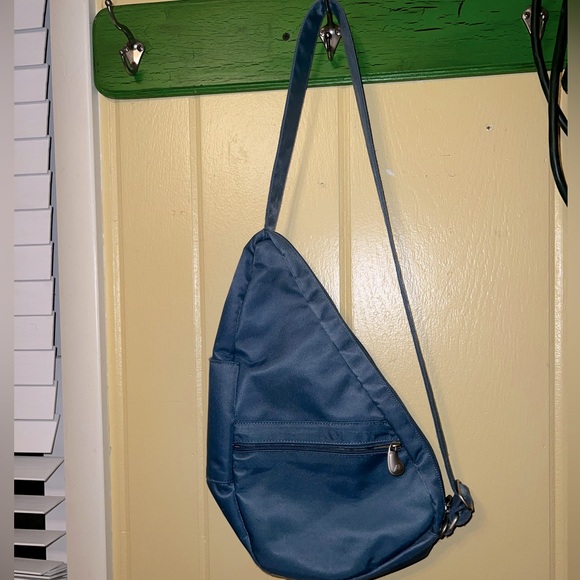 AmeriBag Healthy Backpack Blue Nylon Crossbody - Picture 12 of 13